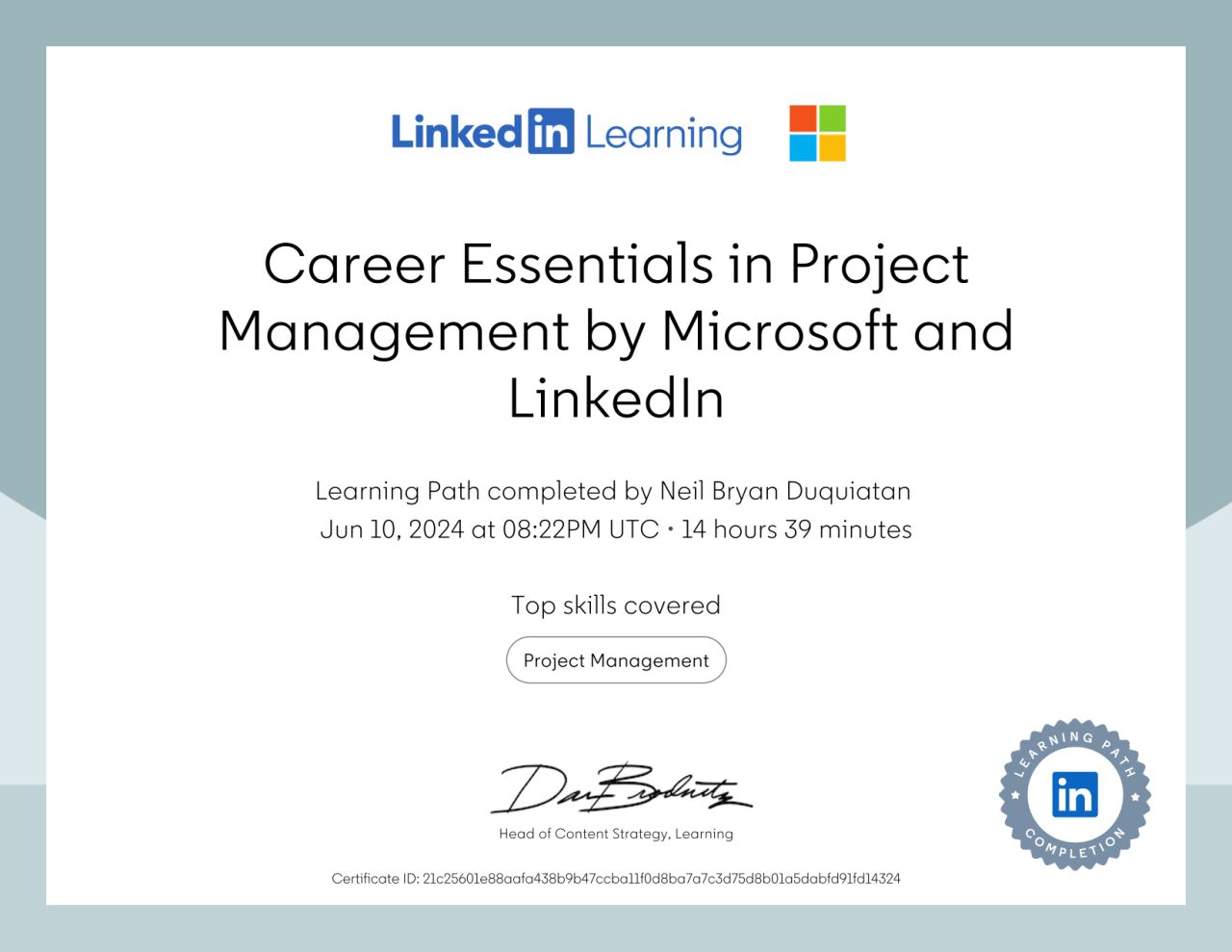Microsoft Project Management