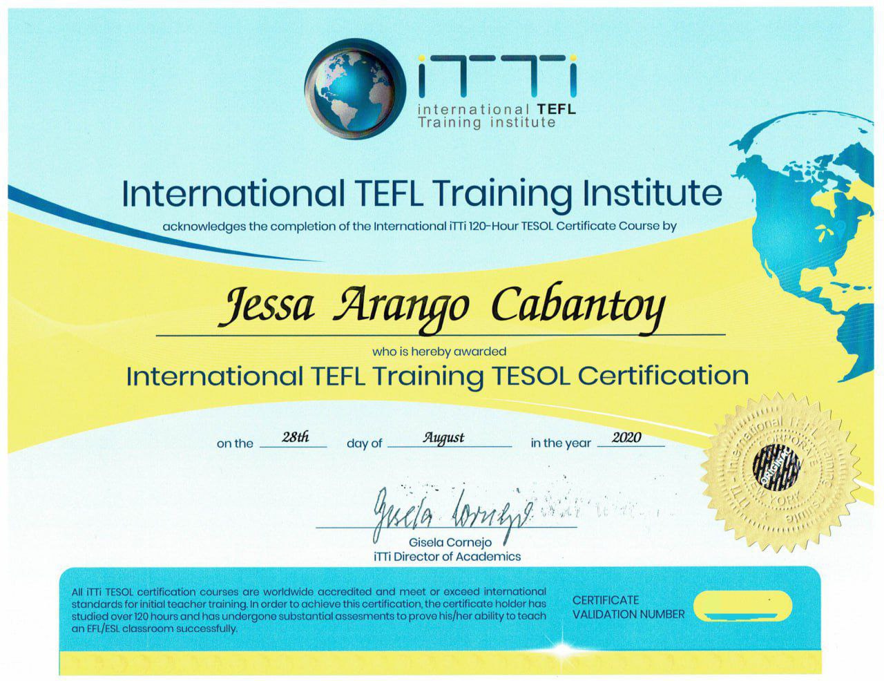 TESOL Certificate