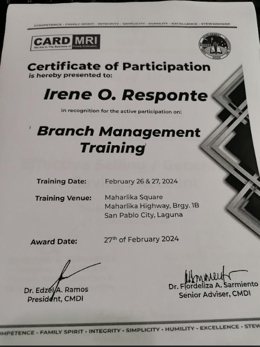 Branch Management Training