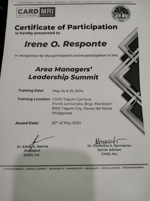 Area Managers Summit