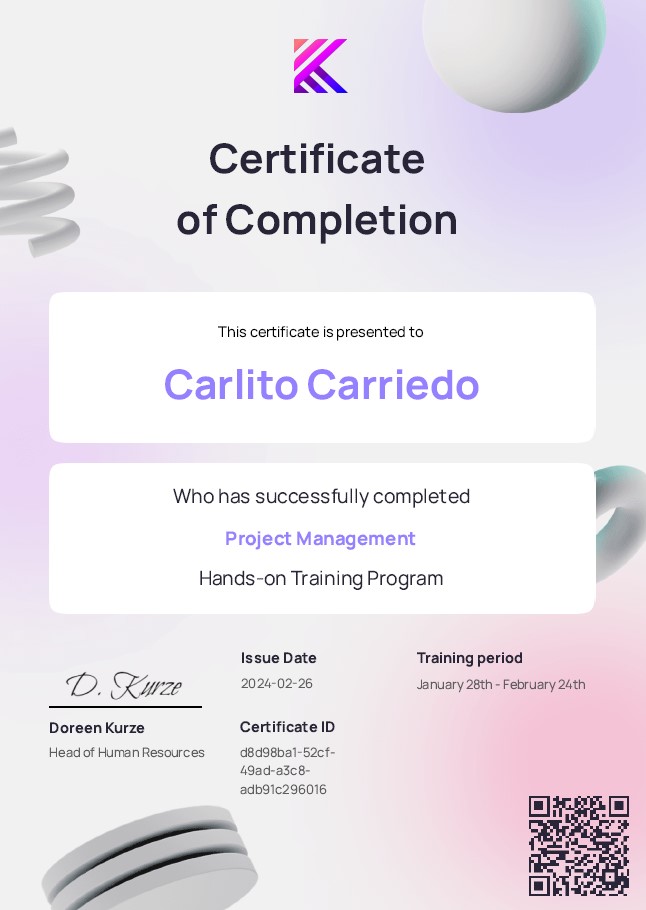 Project Management Hands-On Training