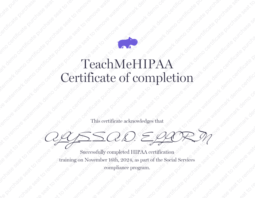 HIPAA Training