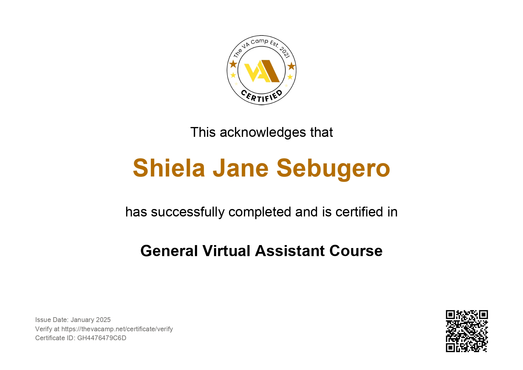 General Virtual Assistant Course