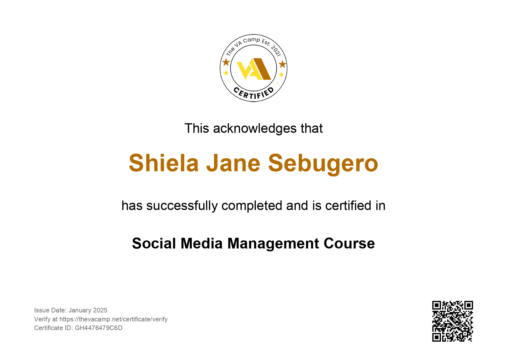 Social Media Management Course