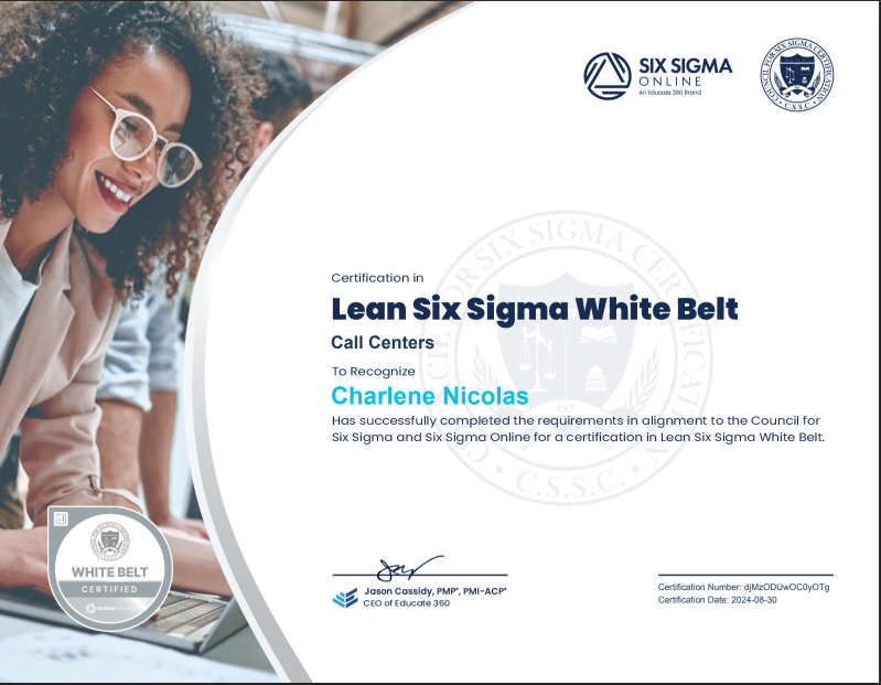 Lean Six Sigma White Belt 2024