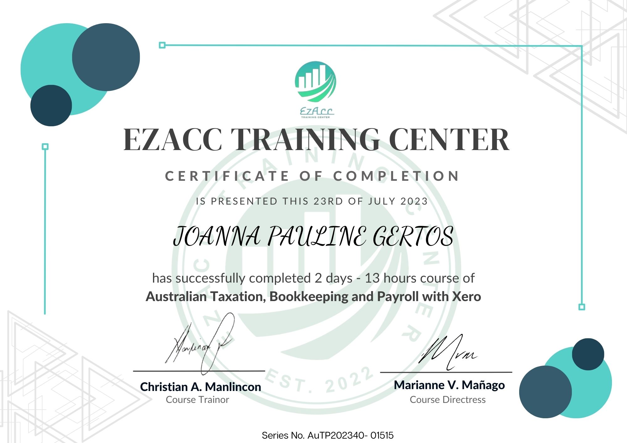 Australian Taxation, Bookkeeping and Payroll with Xero by EZACC Training Center