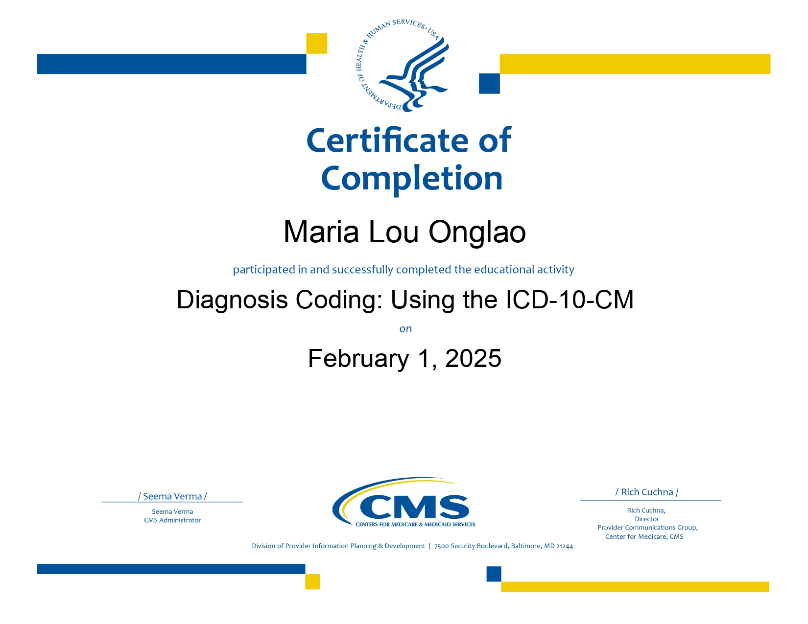 Diagnosis Coding: Using the ICD 10 CM