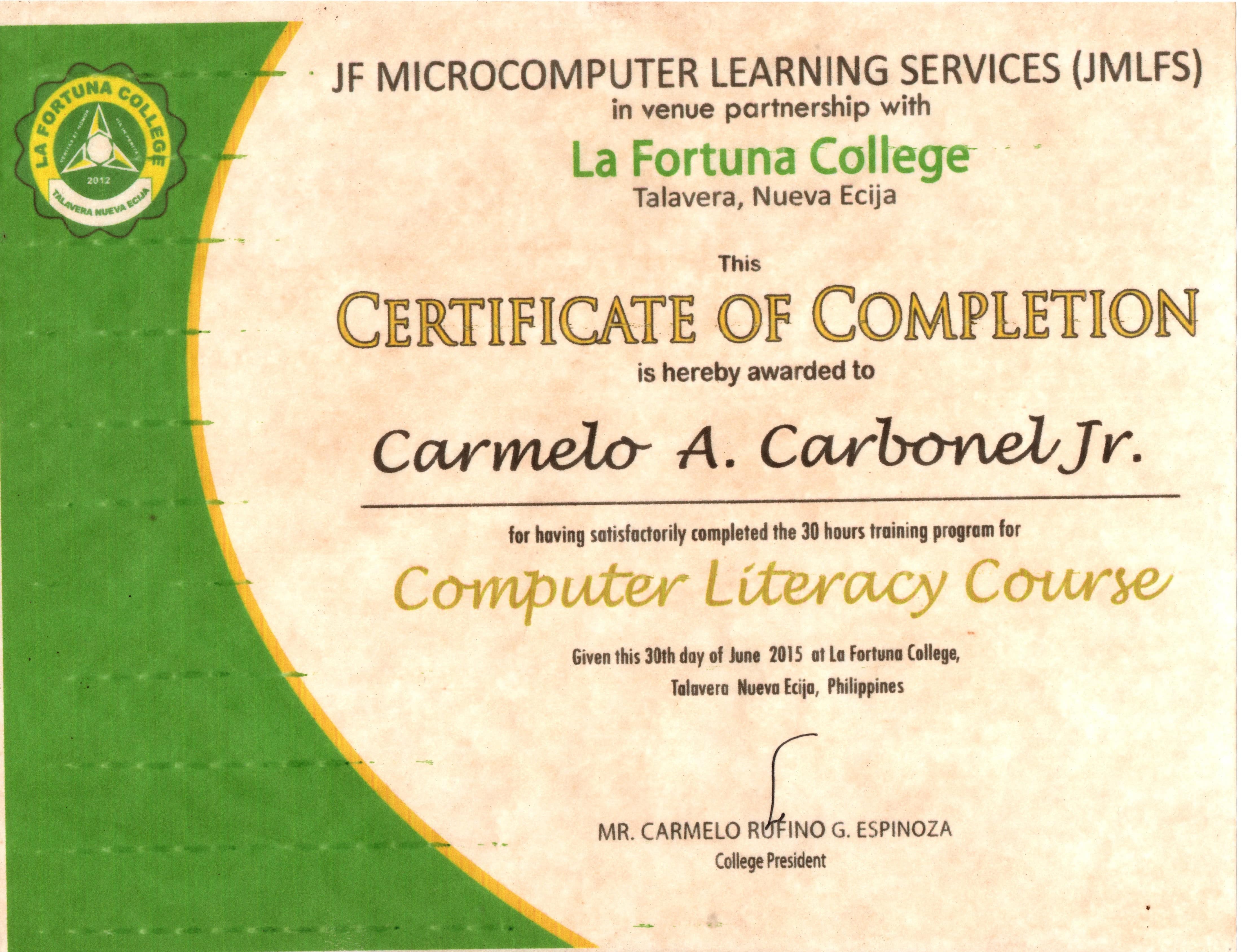 Computer Literacy