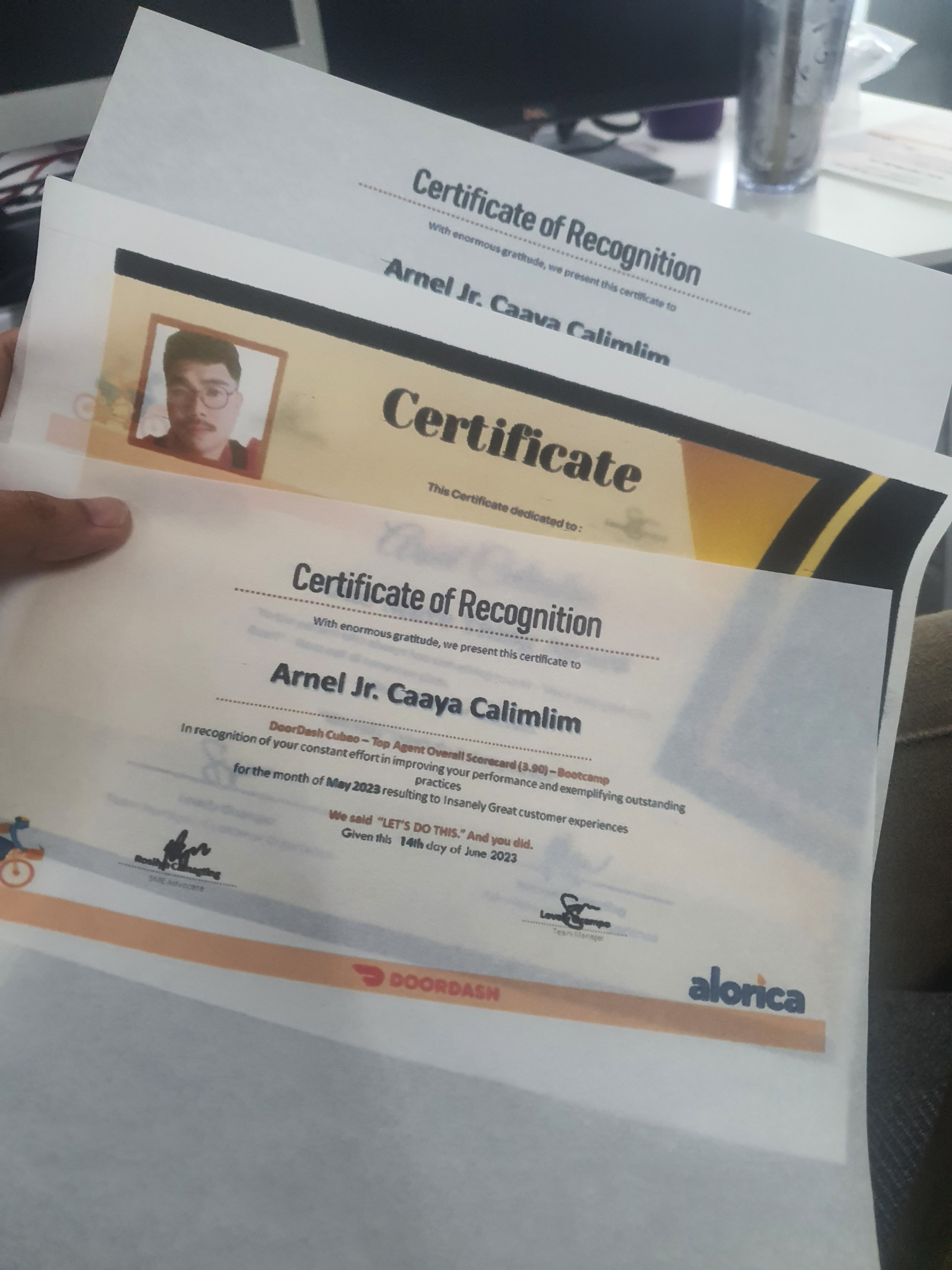 Top Agent Certificate