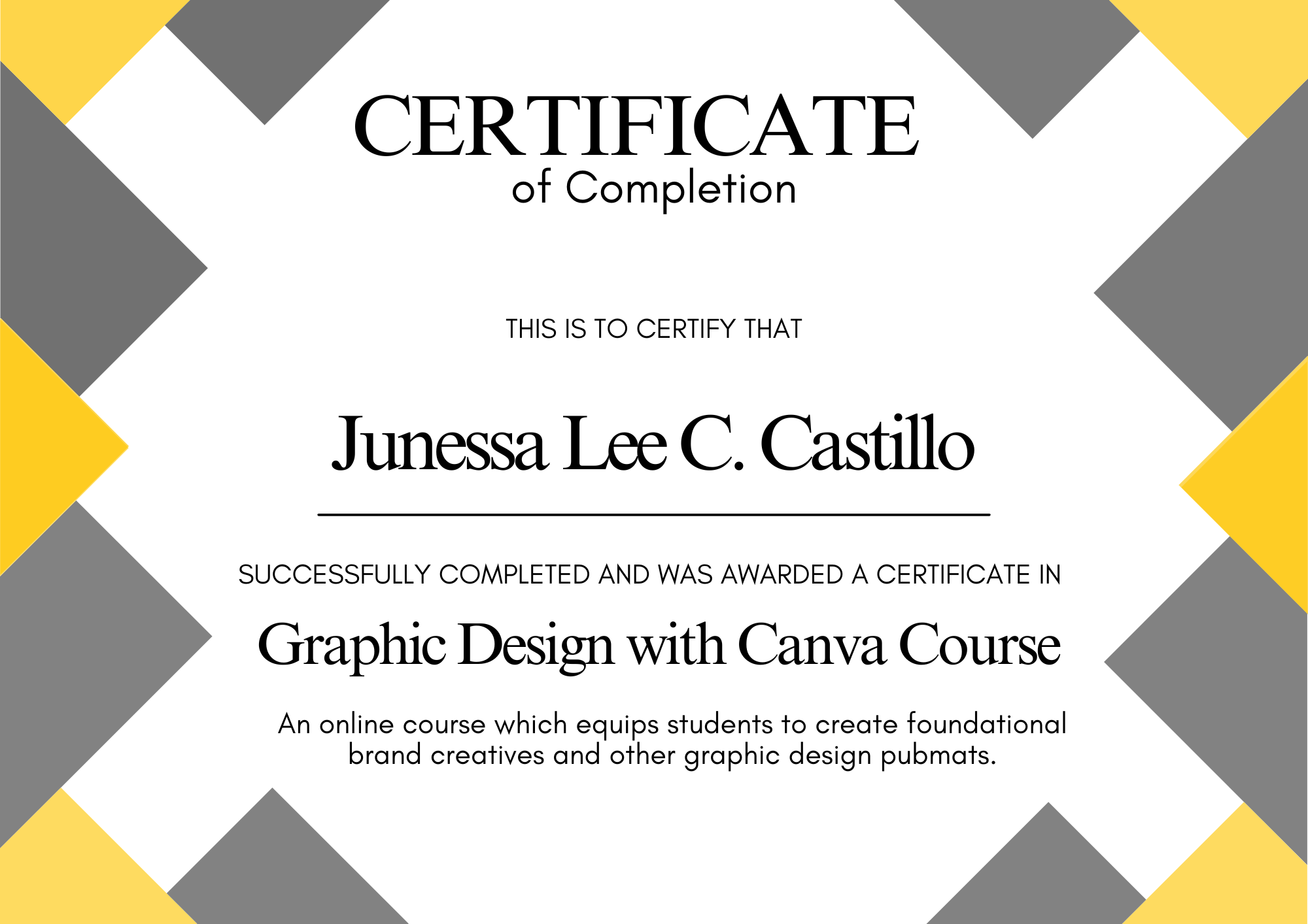 Graphic Design with Canva Course