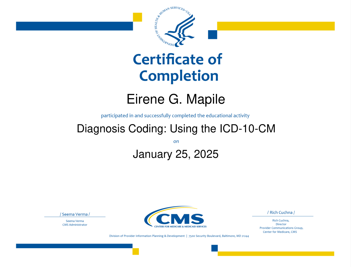ICD 10 Diagnosis Coding