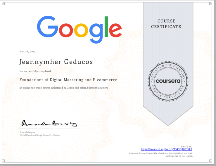 Foundation of Digital Marketing and E-commerce