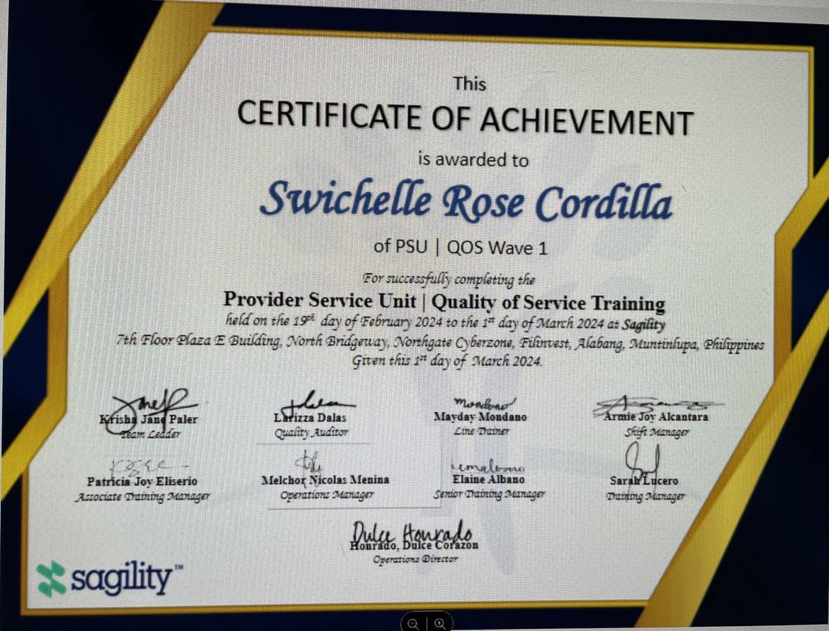 Provider Service Unit -  Quality of Service