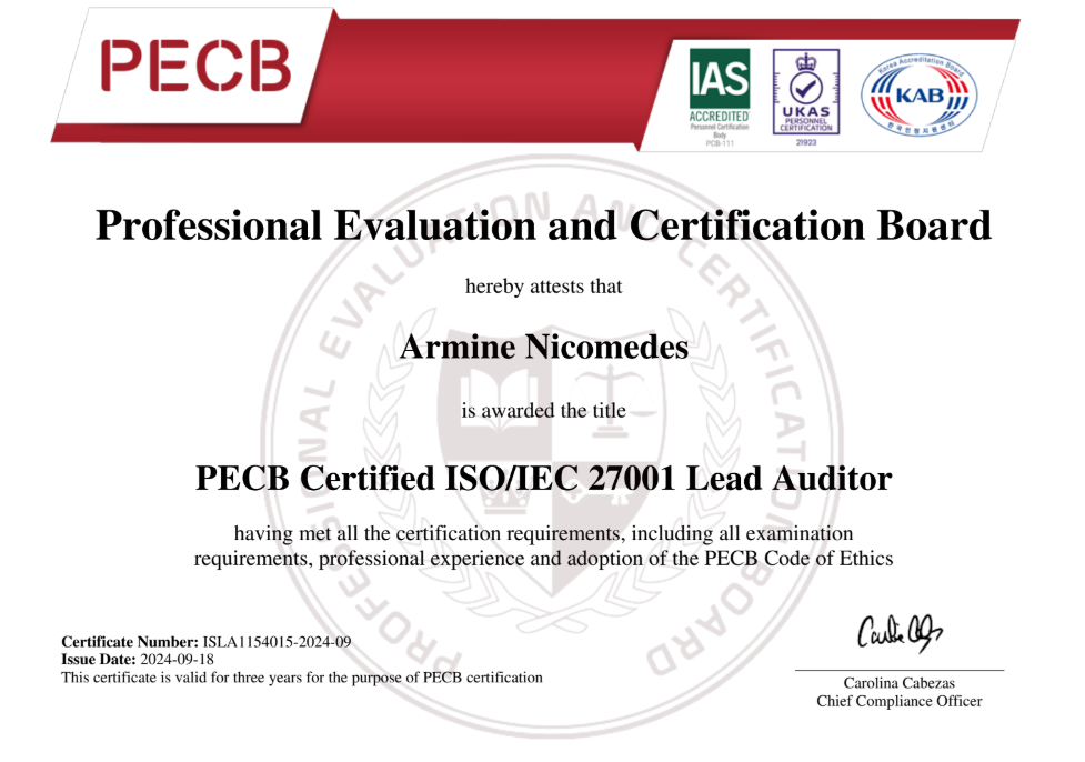 ISO 27001 Lead Auditor