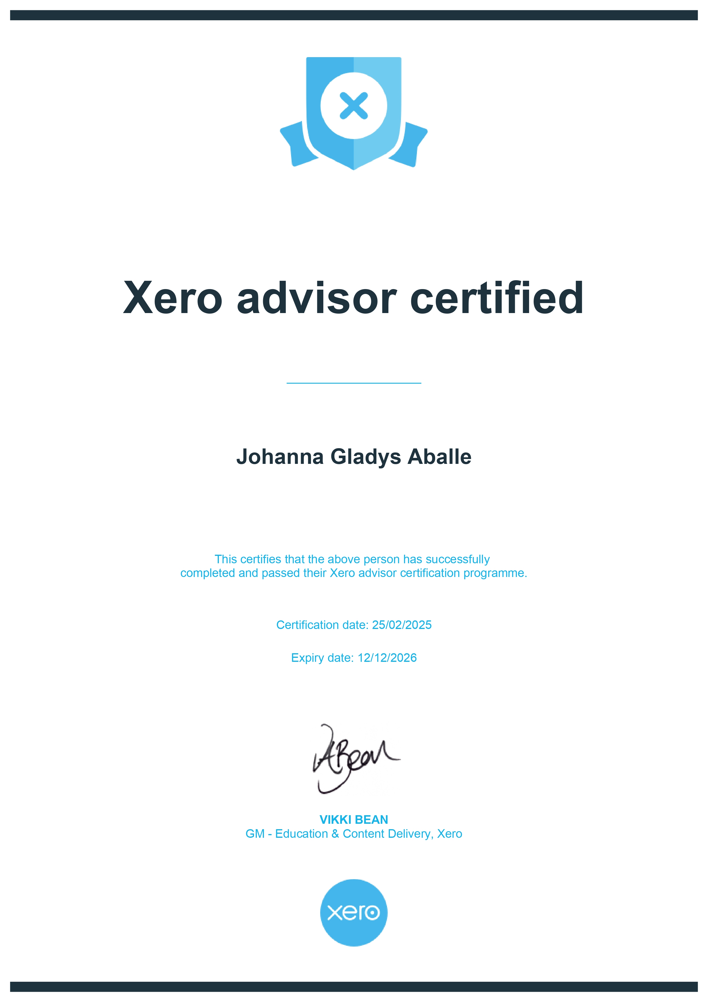 XERO Advisor Certified
