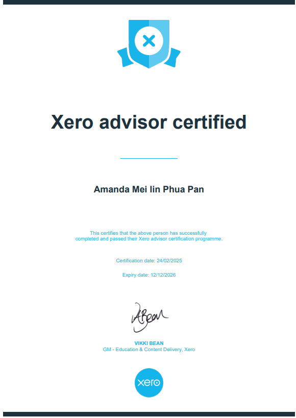 Xero Advisor Certified