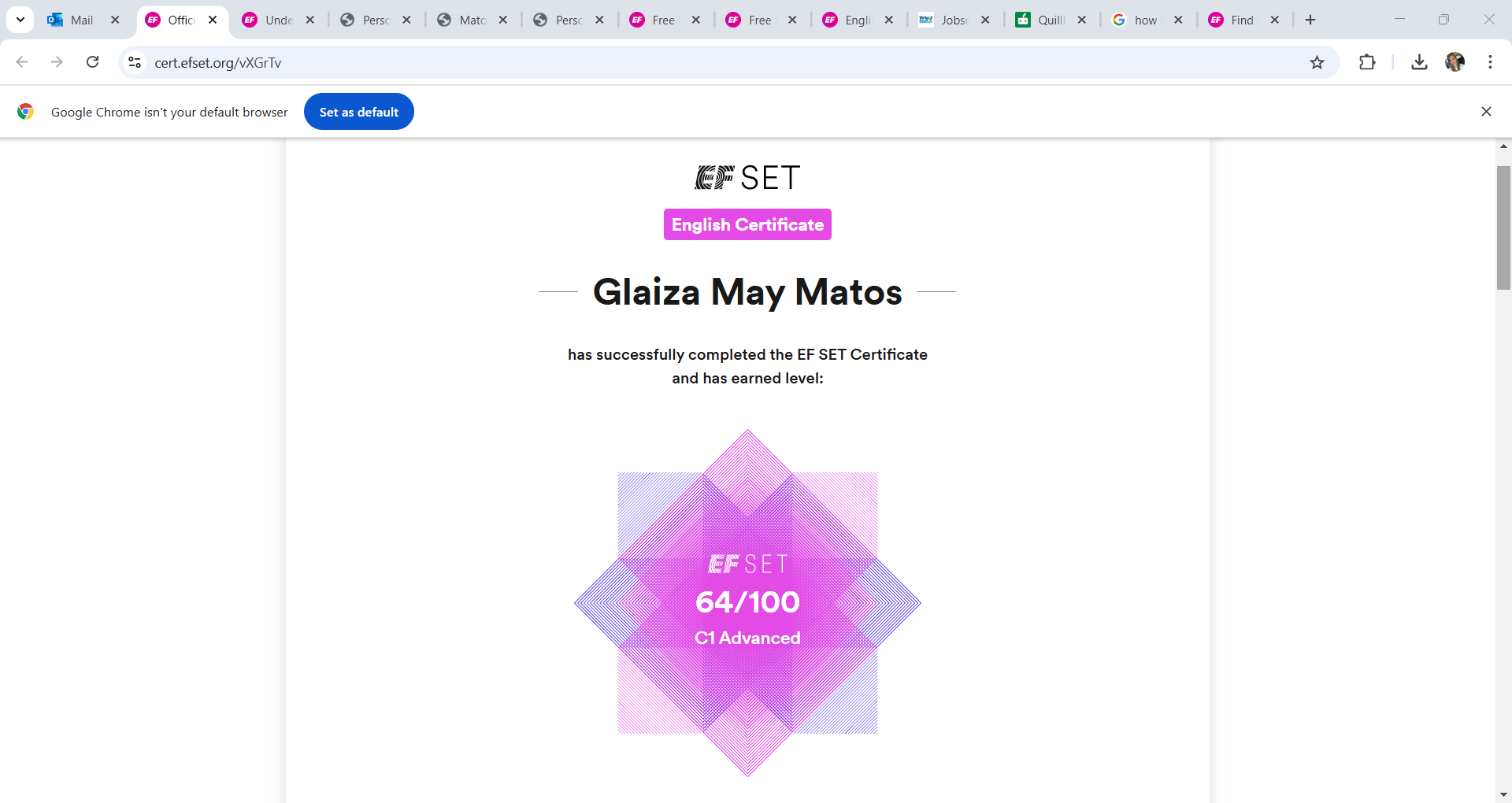 EFSET assessment