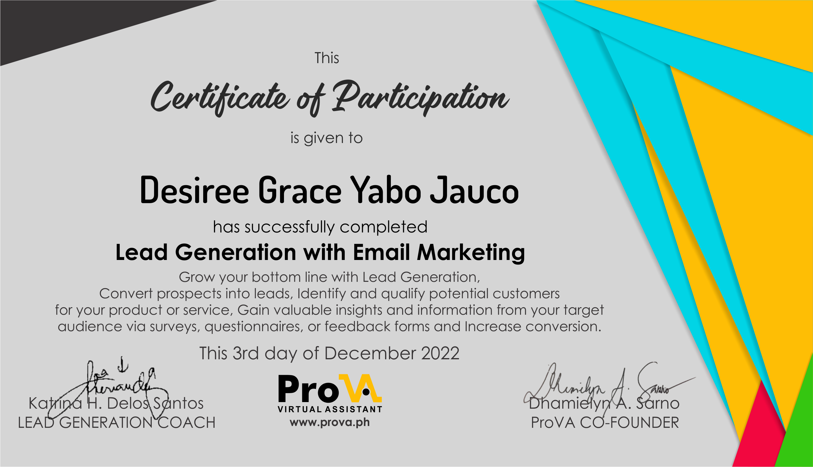 Lead Generation w Email Marketing Course