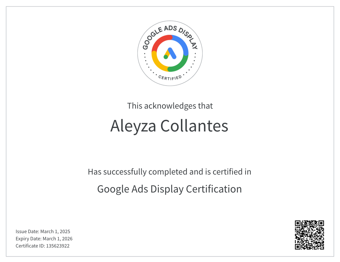Google Ads Display Certification