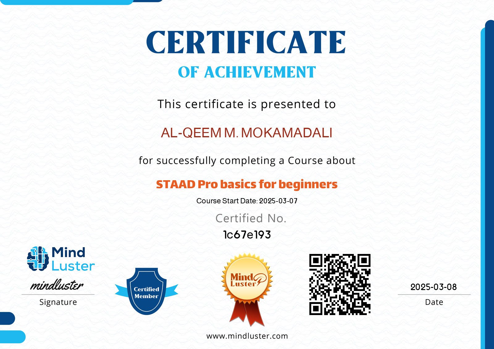 StaadPro Cert