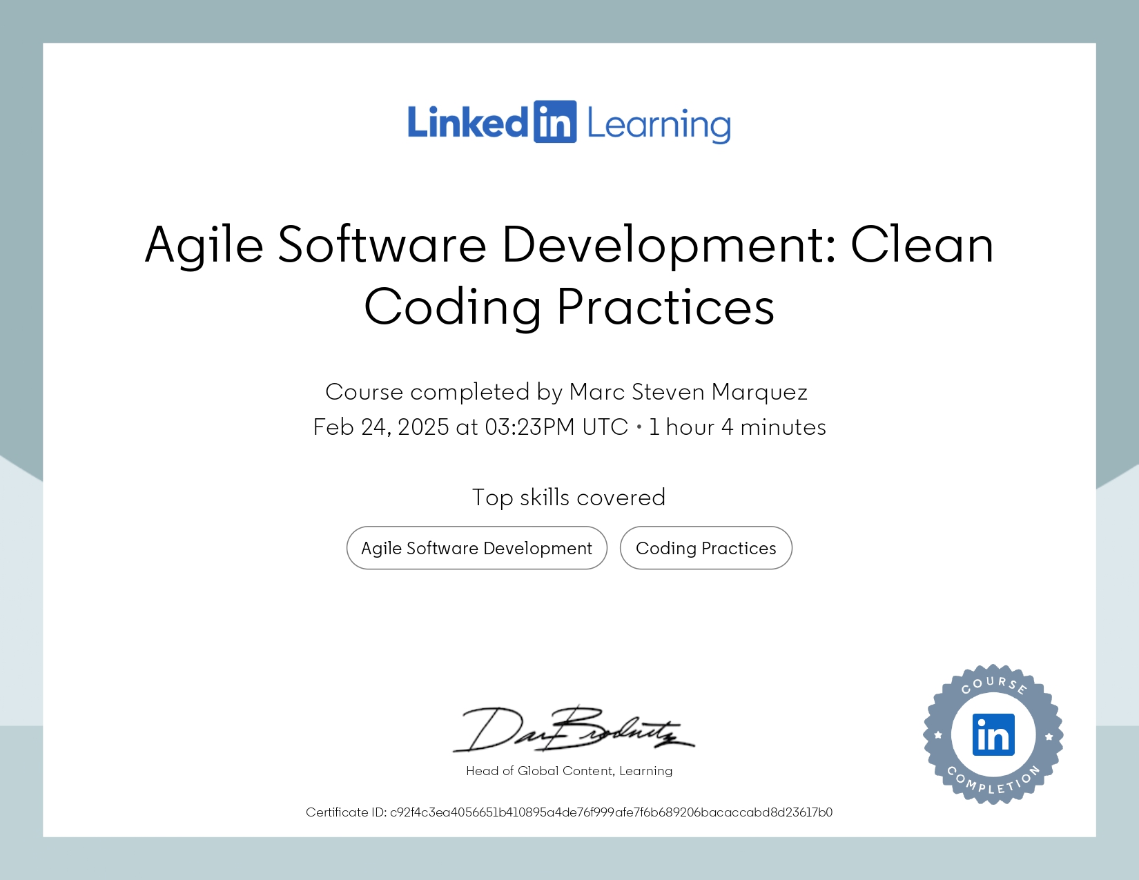 Agile Software Development: Clean Coding Practices