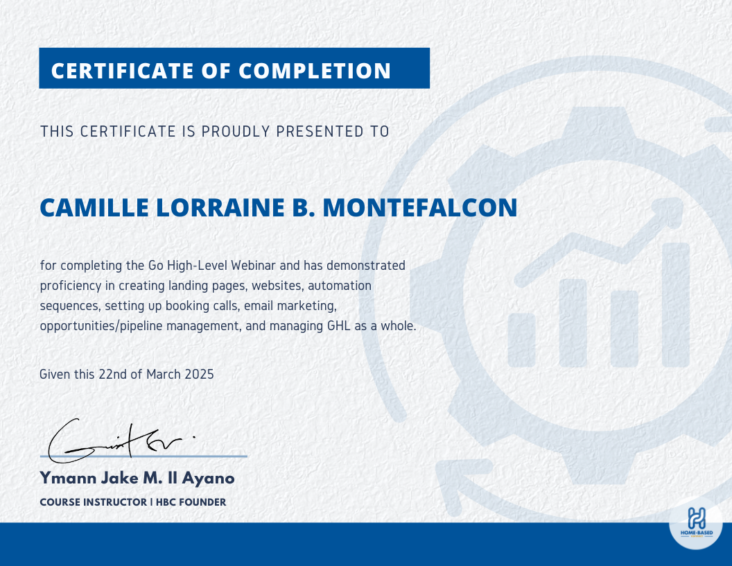 Go High-Level Certificate