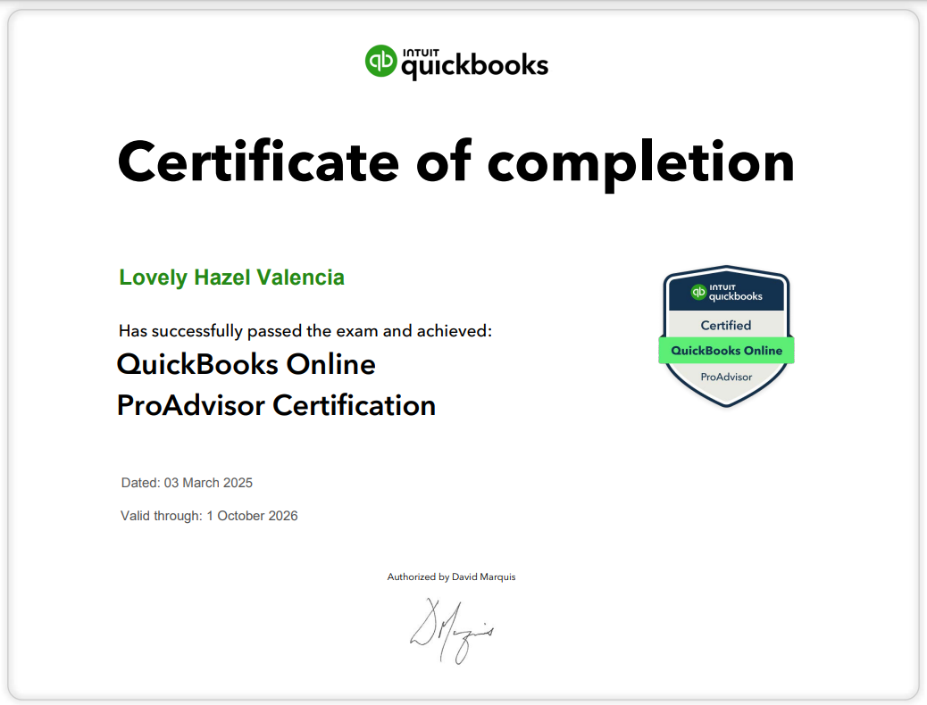 QuickBooks Online ProAdvisor