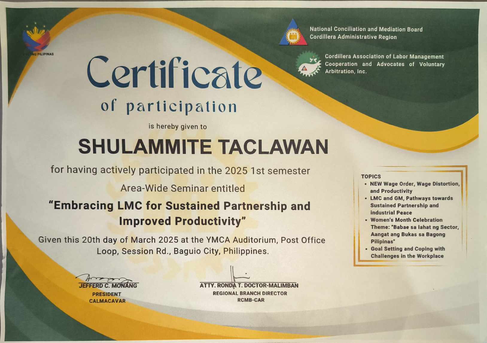 EMBRACING LMC FOR SUSTAINED PARTNERSHIP AND IMPROVED PRODUCTIVITY