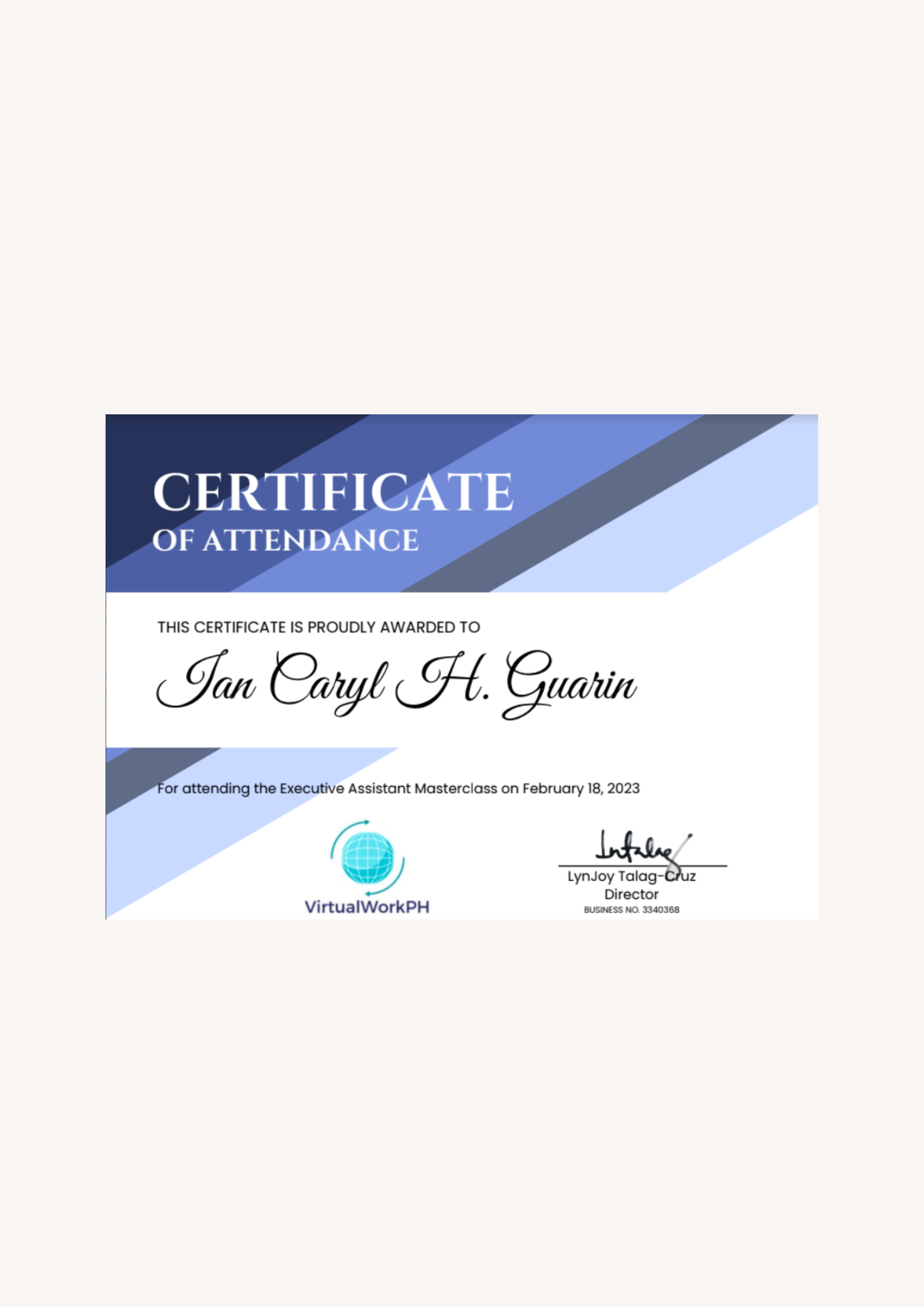 Executive Assistant Masterclass