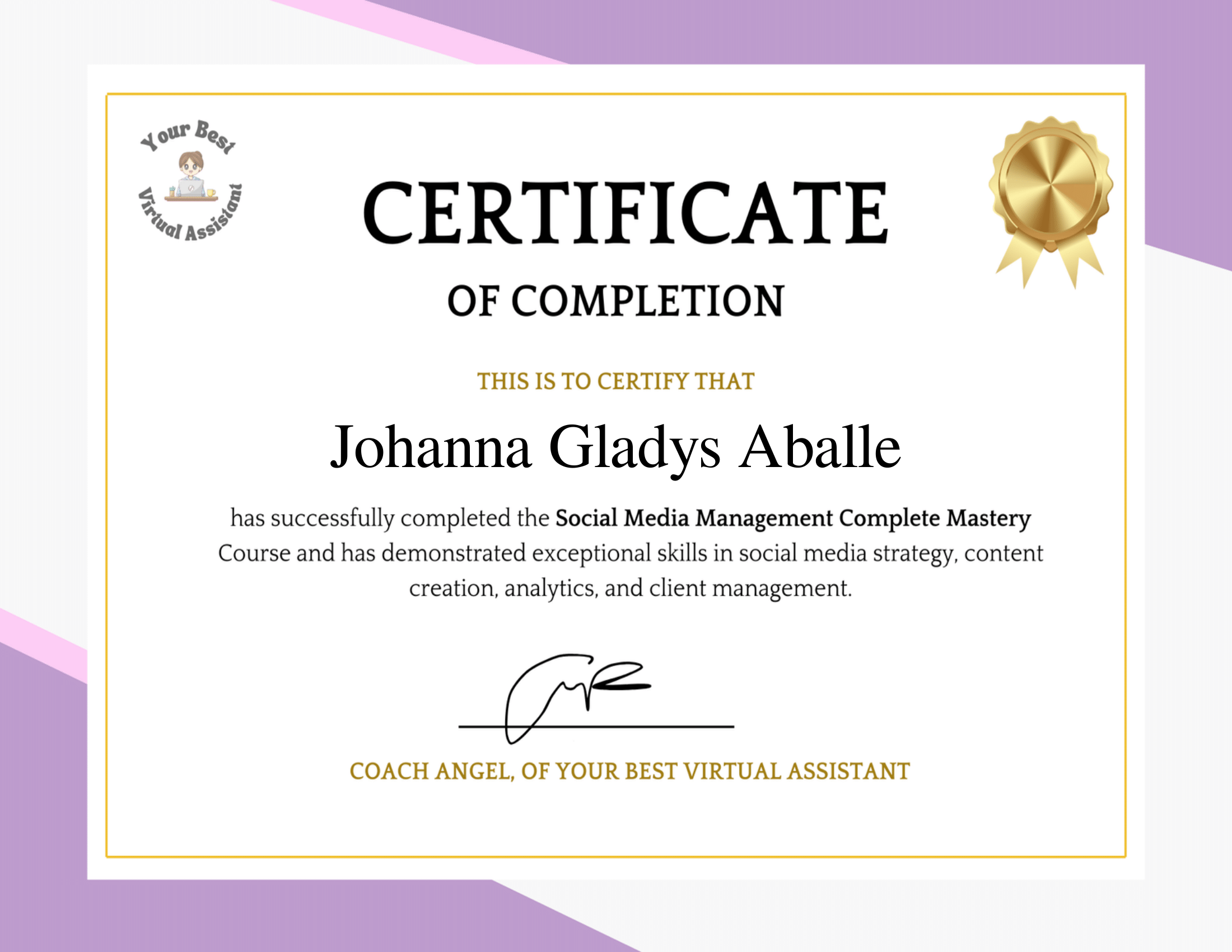 Social Media Management Certificate