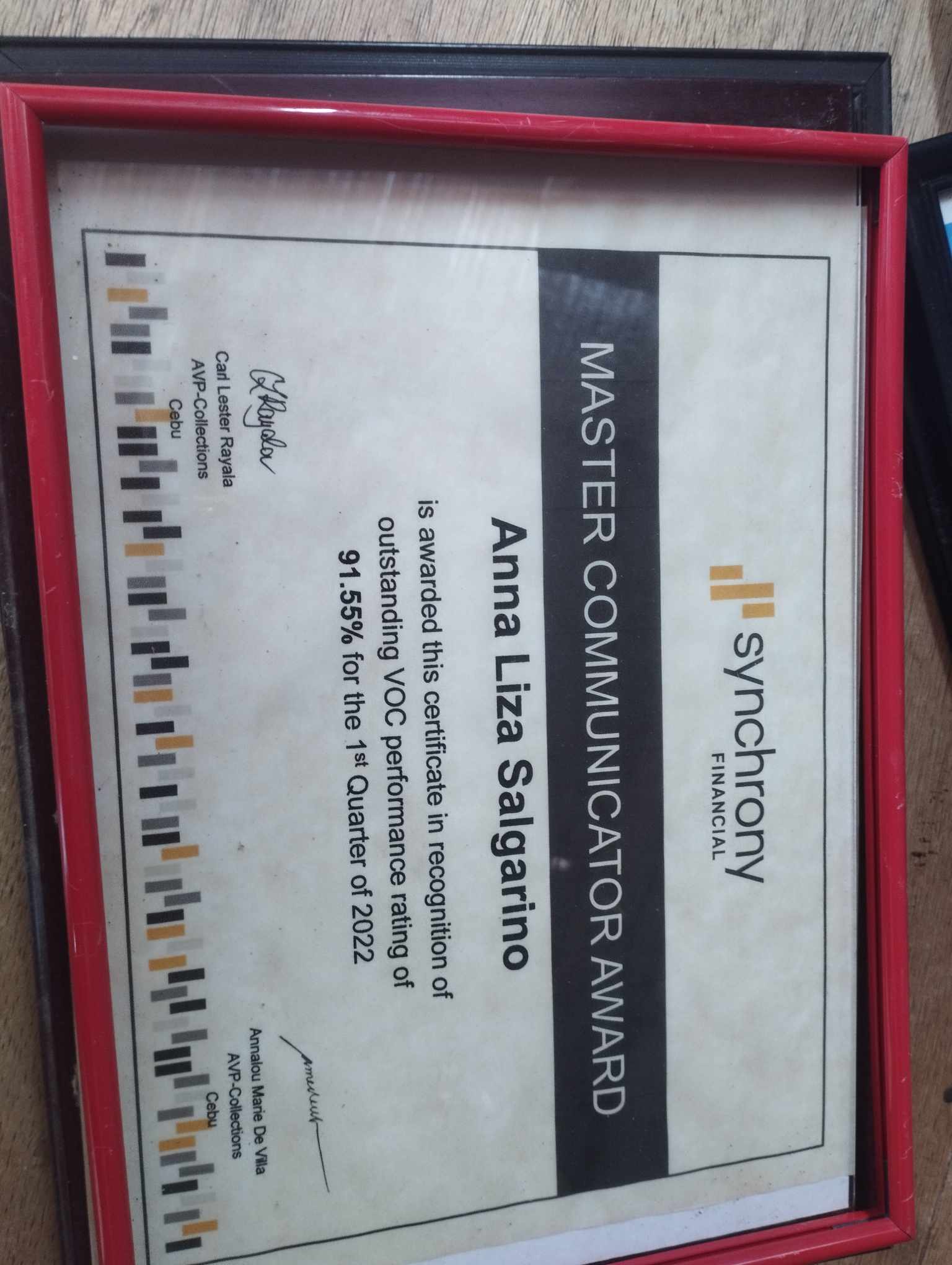 Master Communicator Award