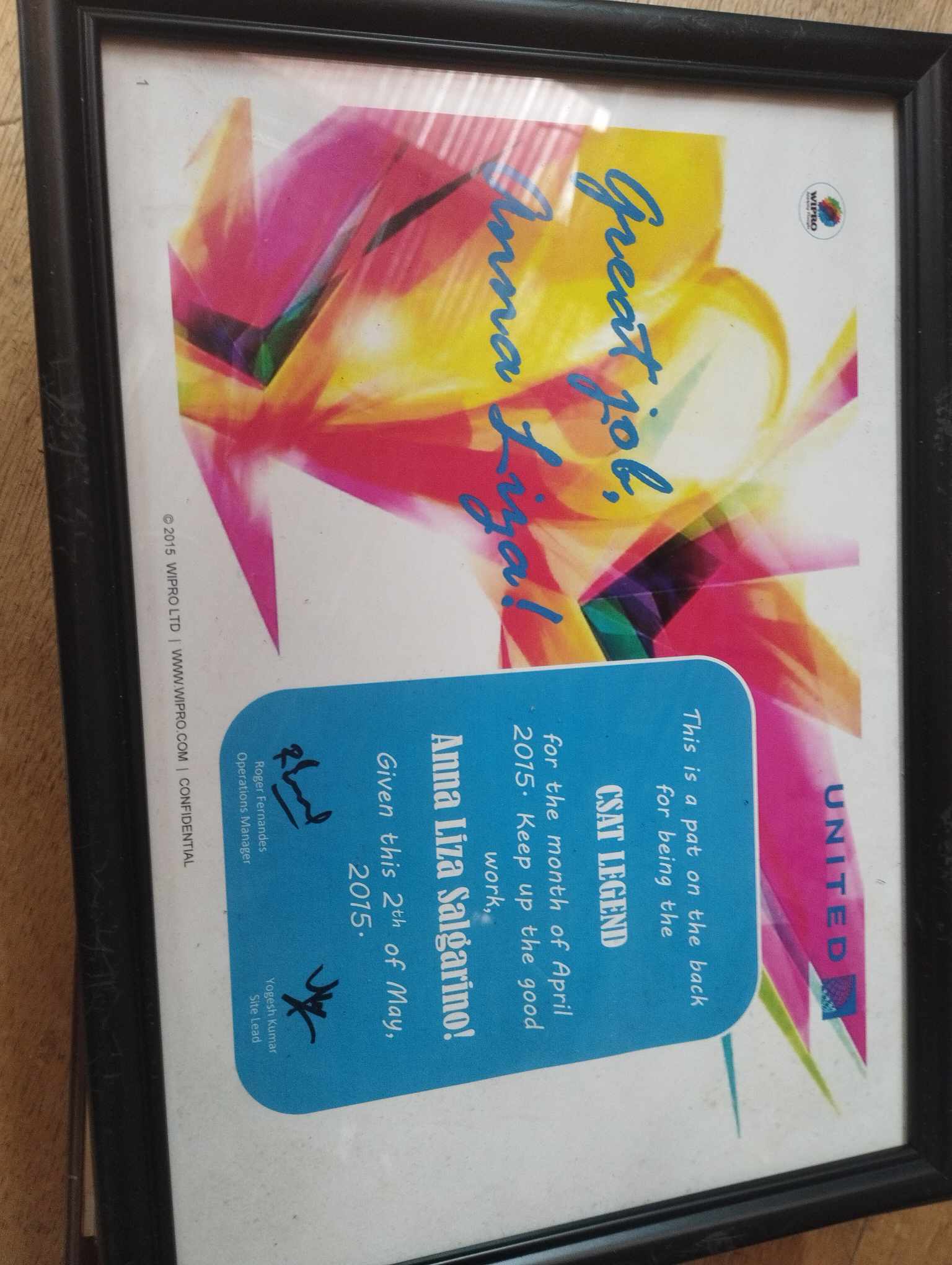 Customer Satisfaction Award