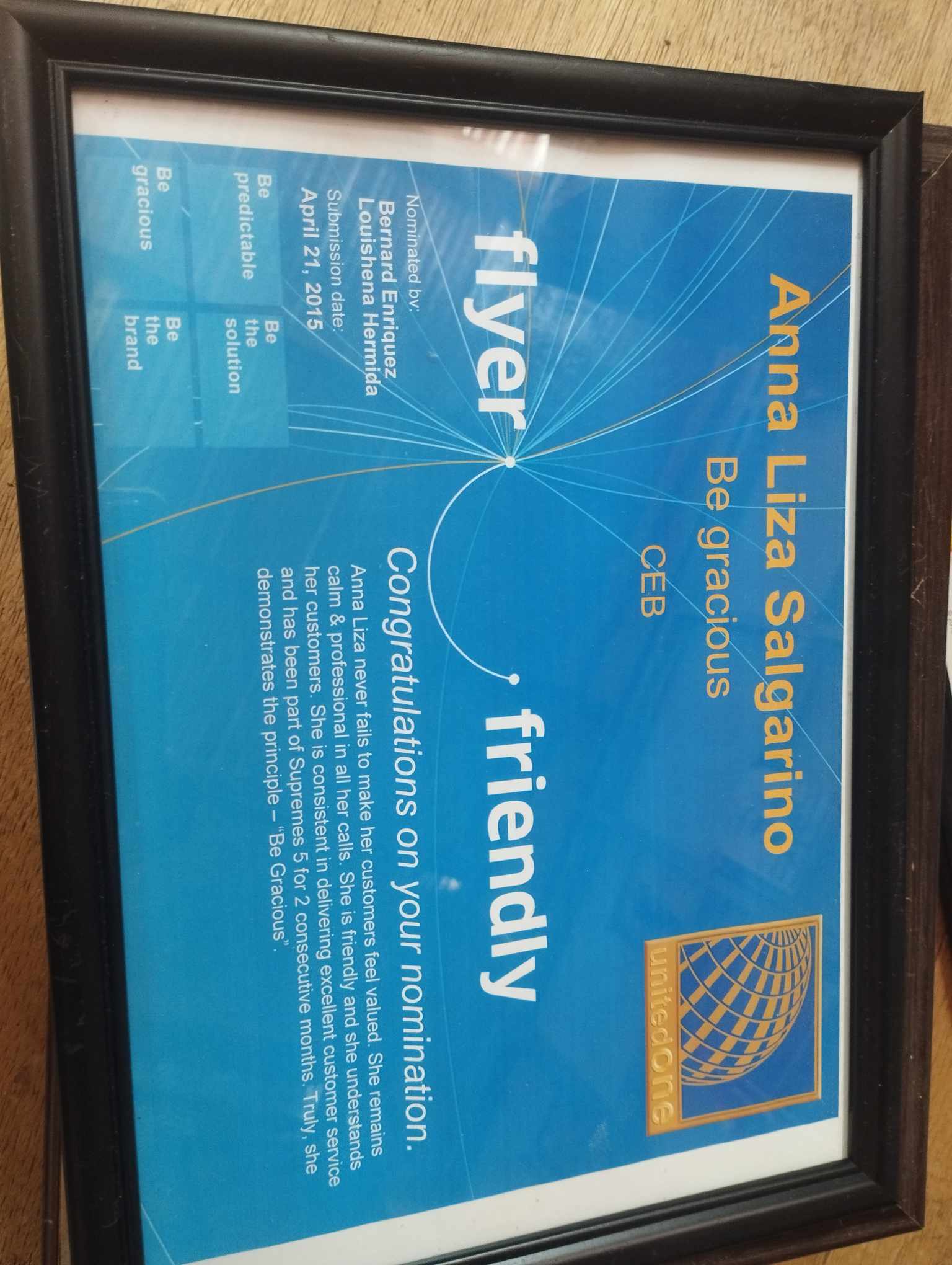 United Airlines Award