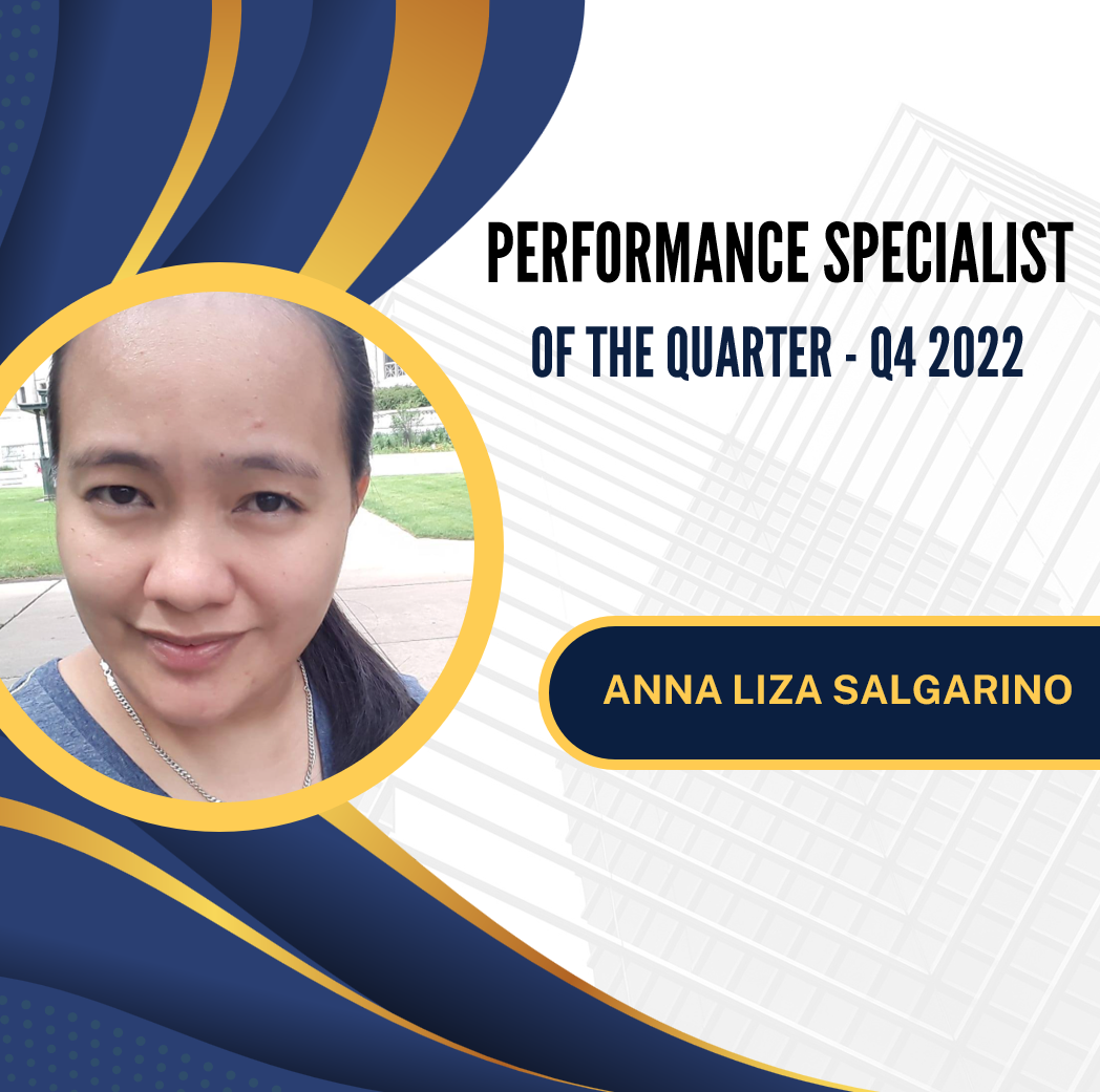 Performance Specialist of the Quarter - Q4 2022