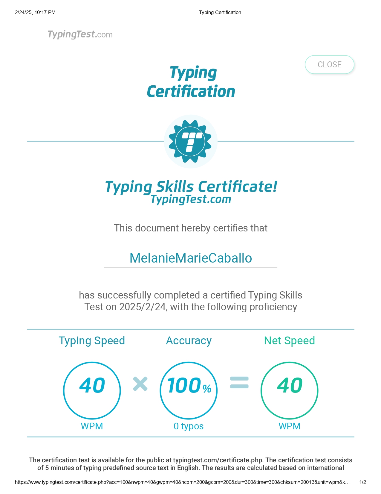 Typing Test