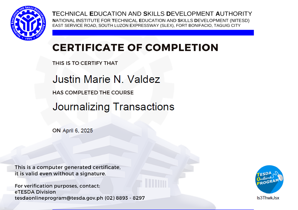 Journalizing Transactions