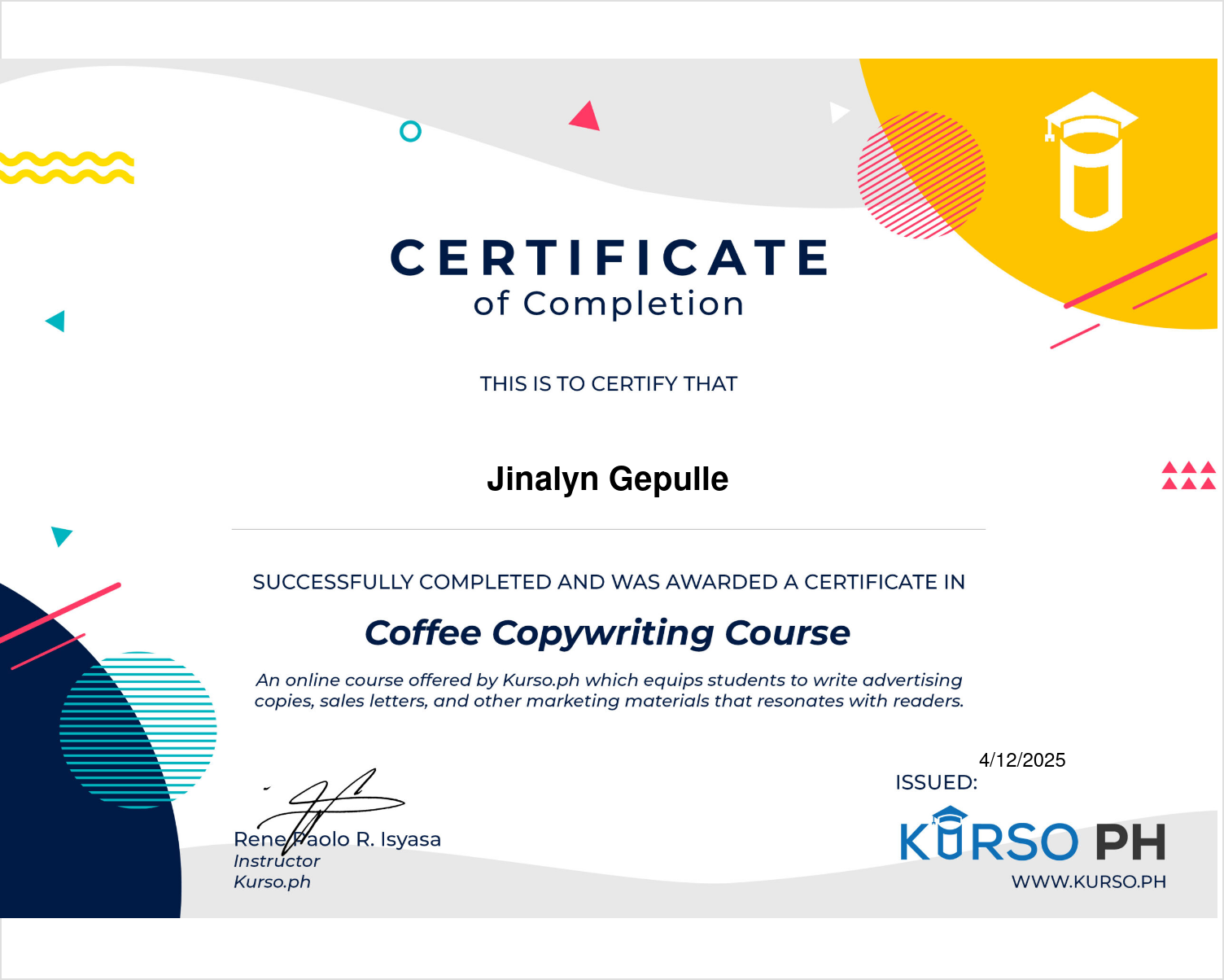 Coffee Copywriting Course