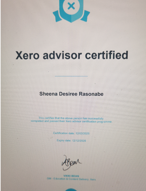 Xero Advisor Certified
