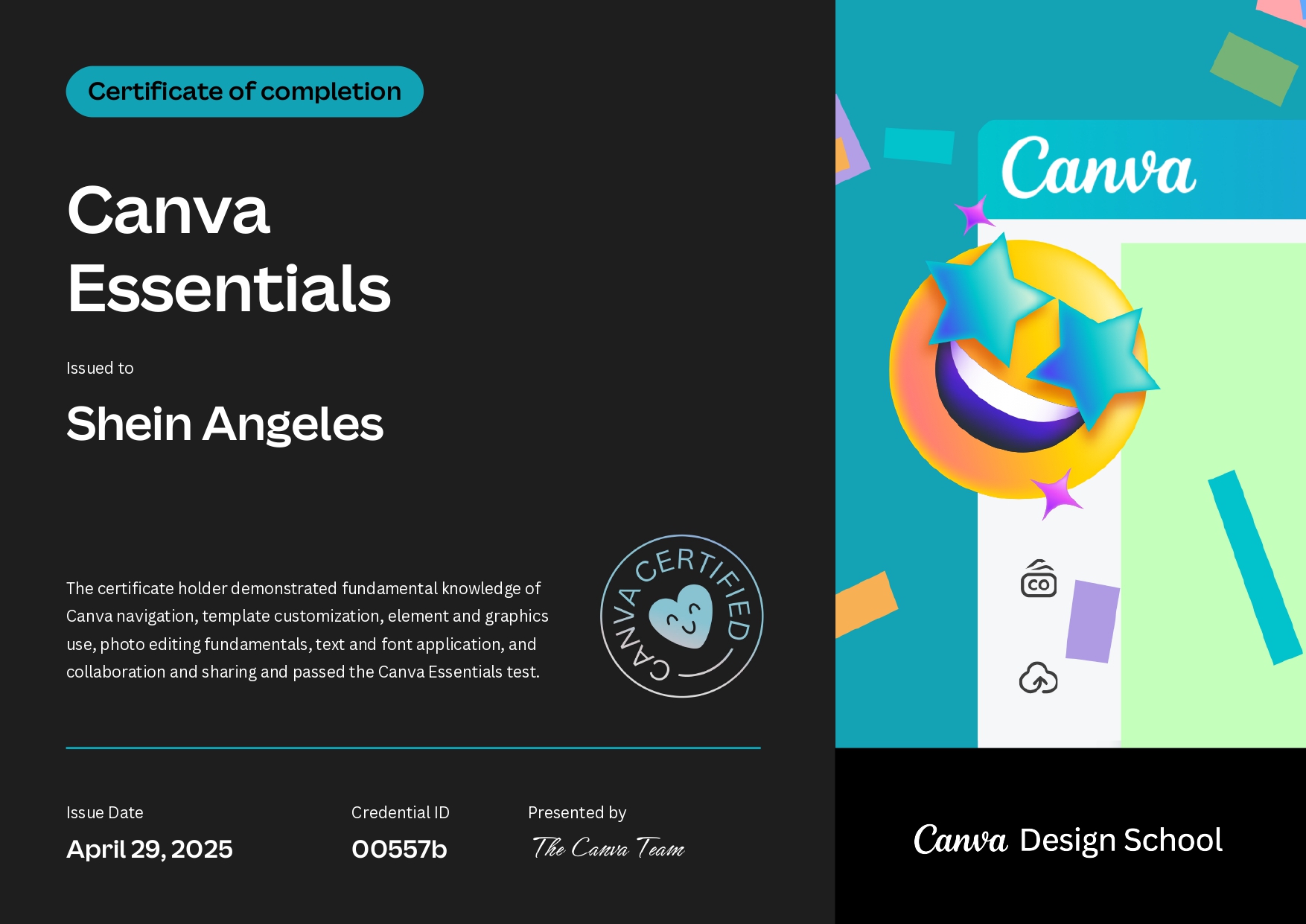 CANVA ESSENTIALS CERTIFICATE