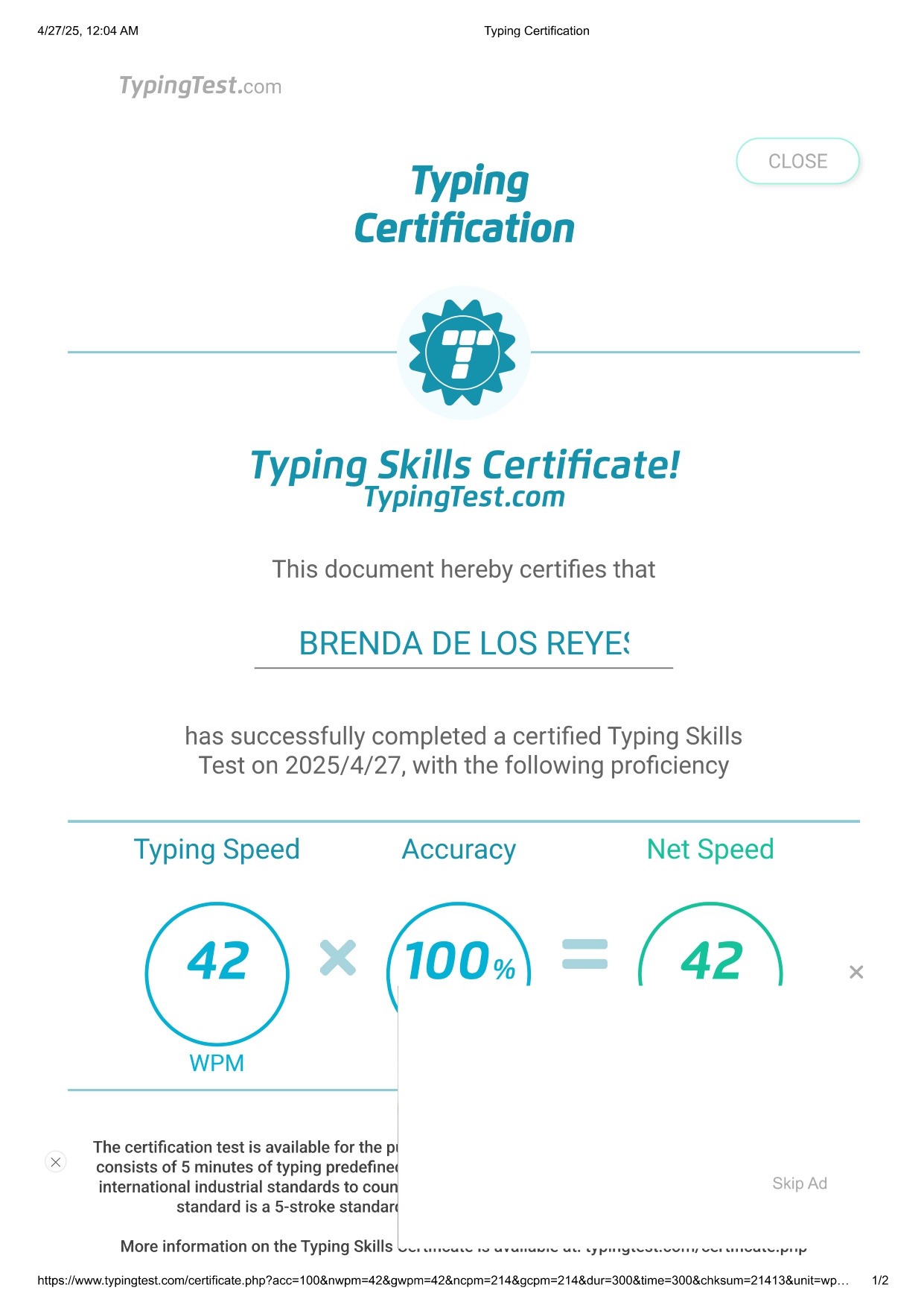 Typing Test