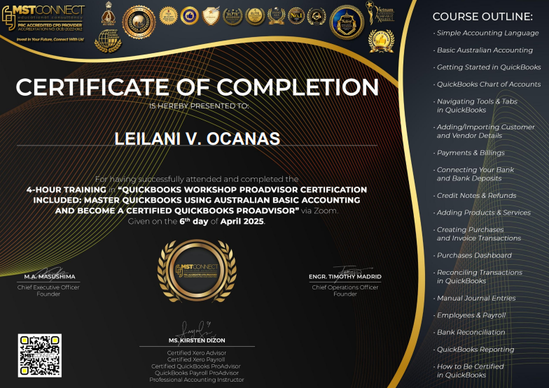 Quickbooks Proadvisor Certification