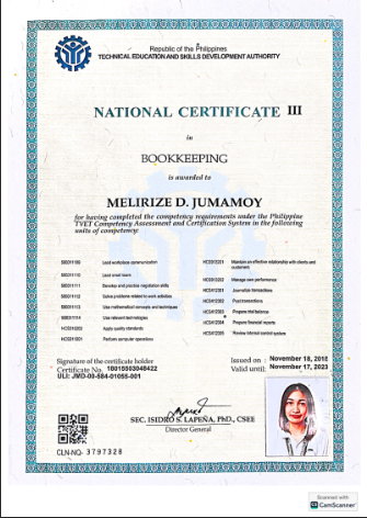 Certified Bookkeeper
