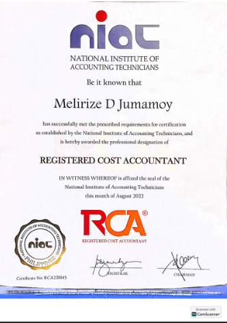 Registered Cost Accountant