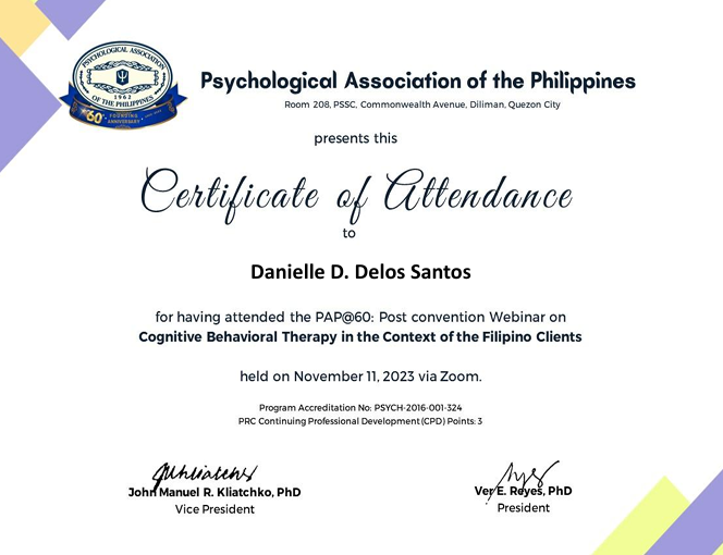 Cognitive Behavioral Therapy in the Context of Filipino Clients