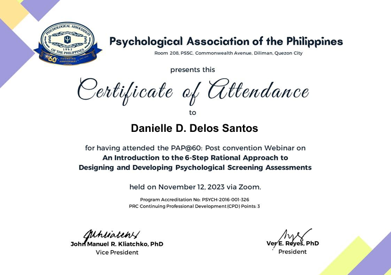 6-Step Rational Approach to Designing & Developing Psychological Screening