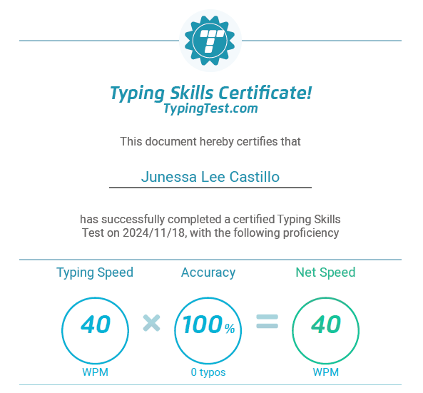 TYPING SKILLS