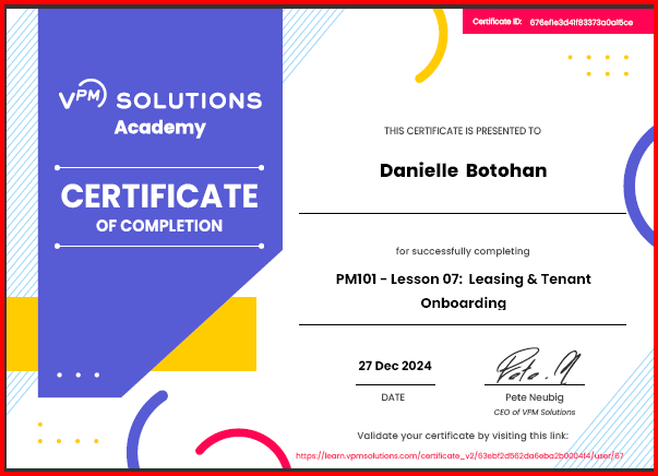 PM Lesson Leasing & Tenant Onboarding