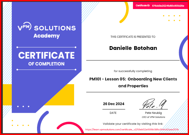 PM Lesson Onboarding New Clients & Properties
