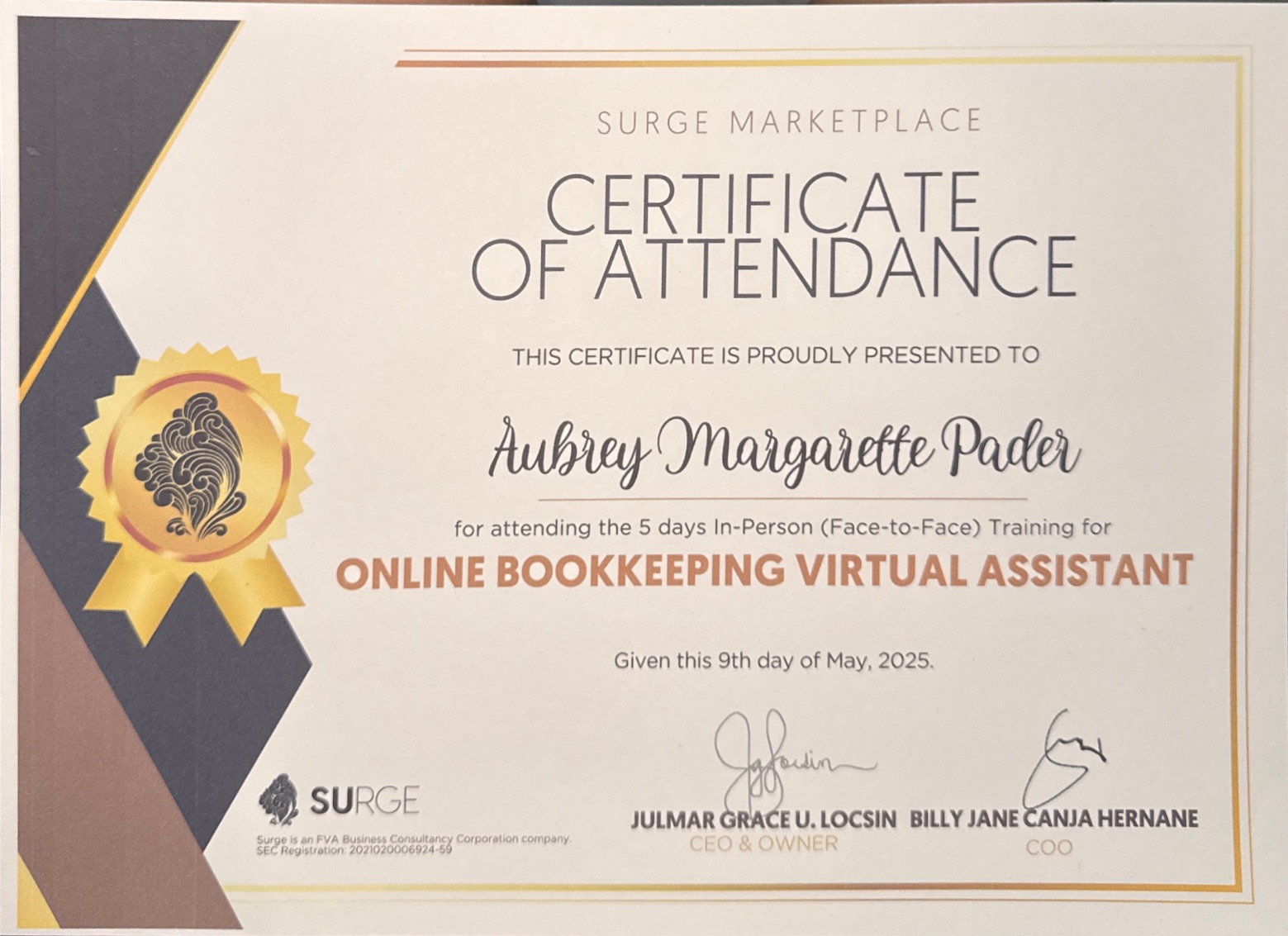 Bookkeeping Virtual Assistant Training