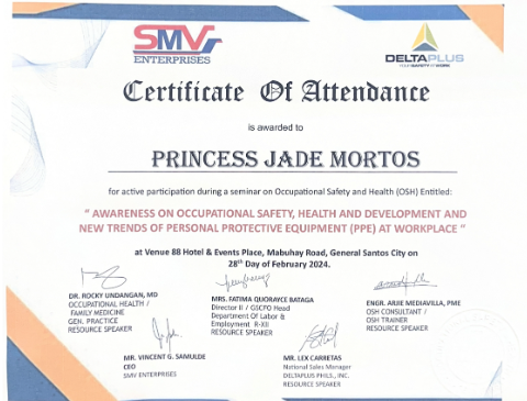Awareness on Occupational Safety, Health and Development and New Trends of Personal Protective Equipment (PPE) at Workplace